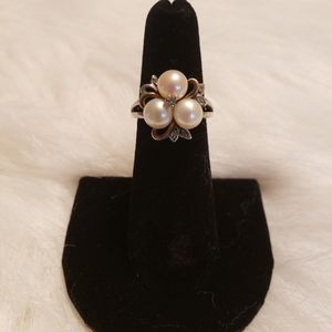 925 Sterling Silver Pearl Ring